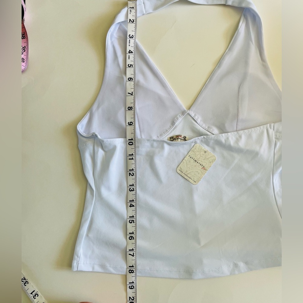 Free People Still Here White Halter Top Women's M NWT - Picture 7 of 7